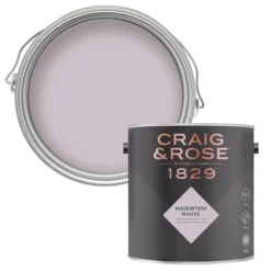 Craig & Rose 1829 Mackintosh Mauve  Chalky Emulsion Paint, 2.5L