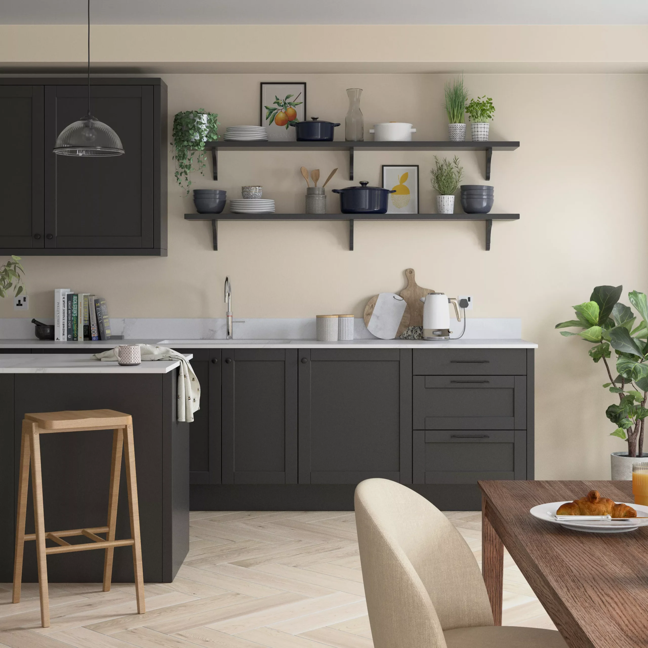 Dulux Easycare Bathroom Magnolia Soft Sheen Emulsion Paint, 2.5L 3 Dulux Easycare Bathroom Magnolia Soft Sheen Emulsion Paint, 2.5L - Image 3