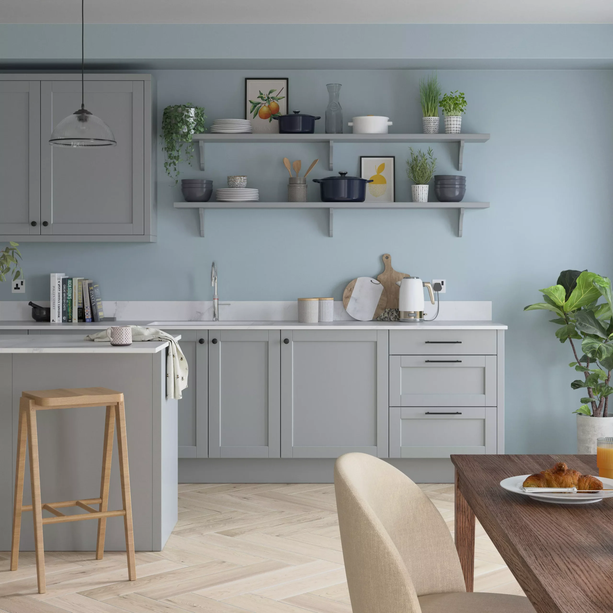 Dulux Easycare Coastal Grey Matt Emulsion Paint, 2.5L 4 Dulux Easycare Coastal Grey Matt Emulsion Paint, 2.5L - Image 4