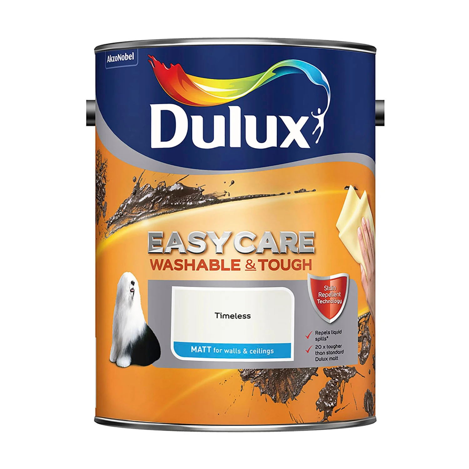 Dulux Easycare Timeless Matt Emulsion Paint, 5L 3 Dulux Easycare Timeless Matt Emulsion Paint, 5L - Image 3