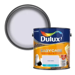 Dulux Easycare Violet White Matt Emulsion Paint, 2.5L