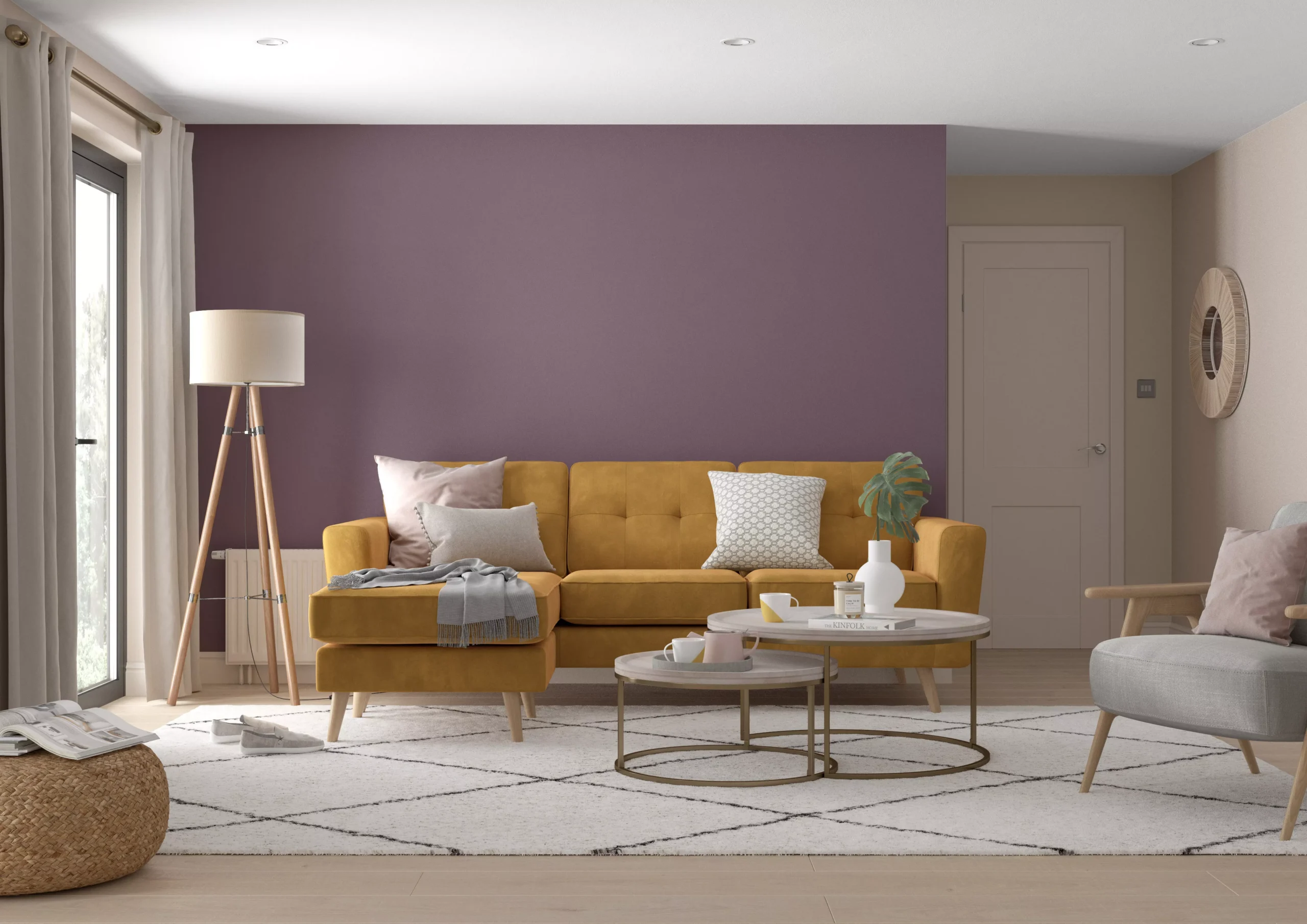 Dulux One Coat Acai Berry Matt Emulsion Paint, 1.25L 6 Dulux One Coat Acai Berry Matt Emulsion Paint, 1.25L - Image 6