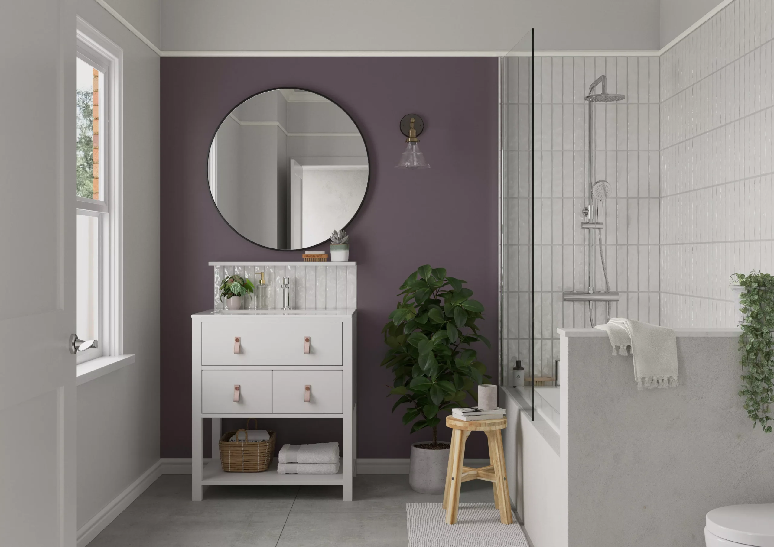 Dulux One Coat Acai Berry Matt Emulsion Paint, 1.25L 5 Dulux One Coat Acai Berry Matt Emulsion Paint, 1.25L - Image 5