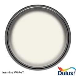 Dulux One Coat Jasmine White Matt Emulsion Paint, 5L -Trade Point dulux one coat jasmine white matt emulsion paint 5l5010212656525 21c