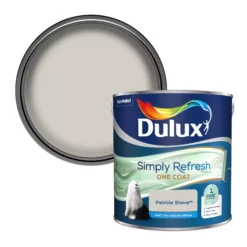 Dulux One Coat Pebble Shore Matt Emulsion Paint, 2.5L