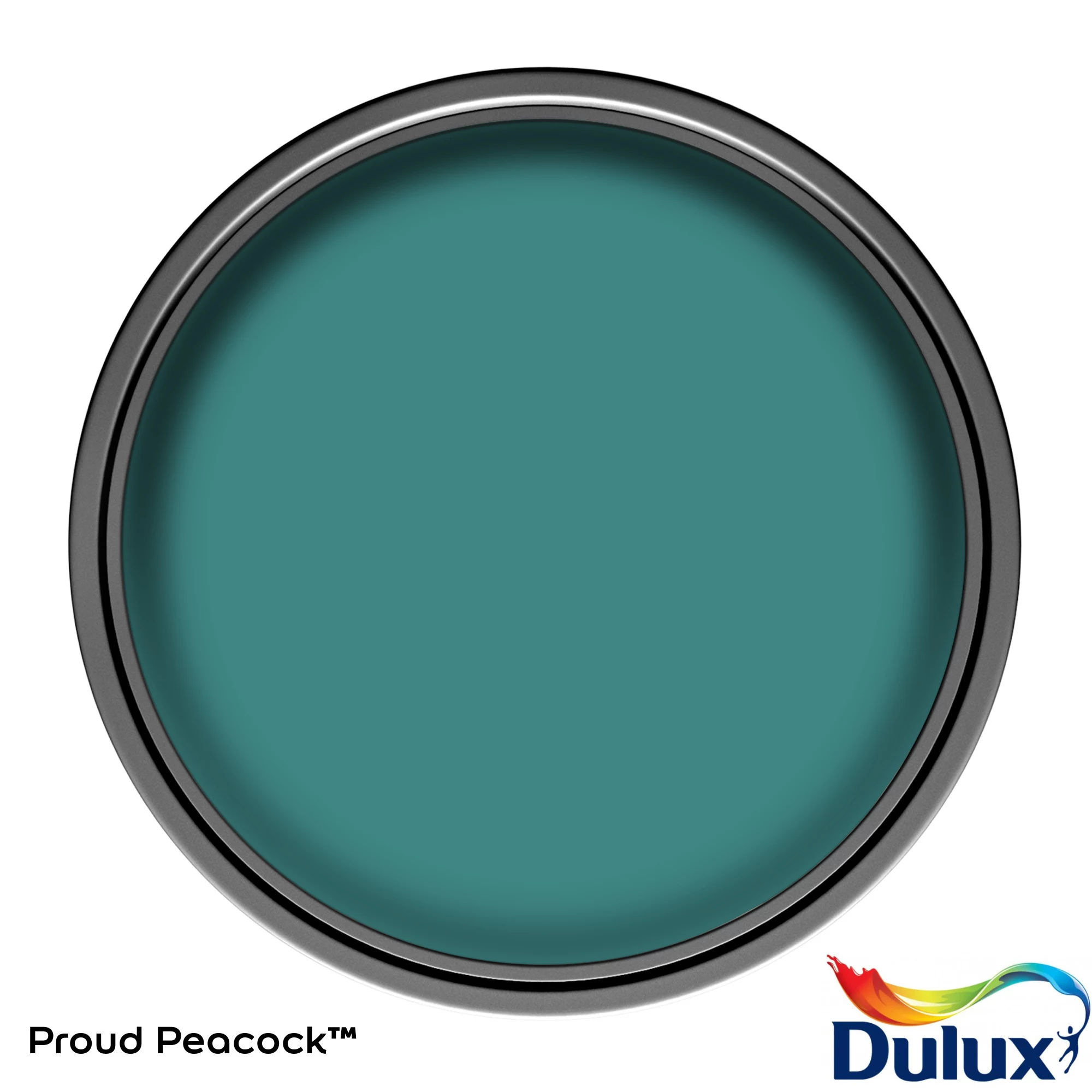 Dulux One Coat Proud Peacock Matt Emulsion Paint, 1.25L 3 Dulux One Coat Proud Peacock Matt Emulsion Paint, 1.25L - Image 3