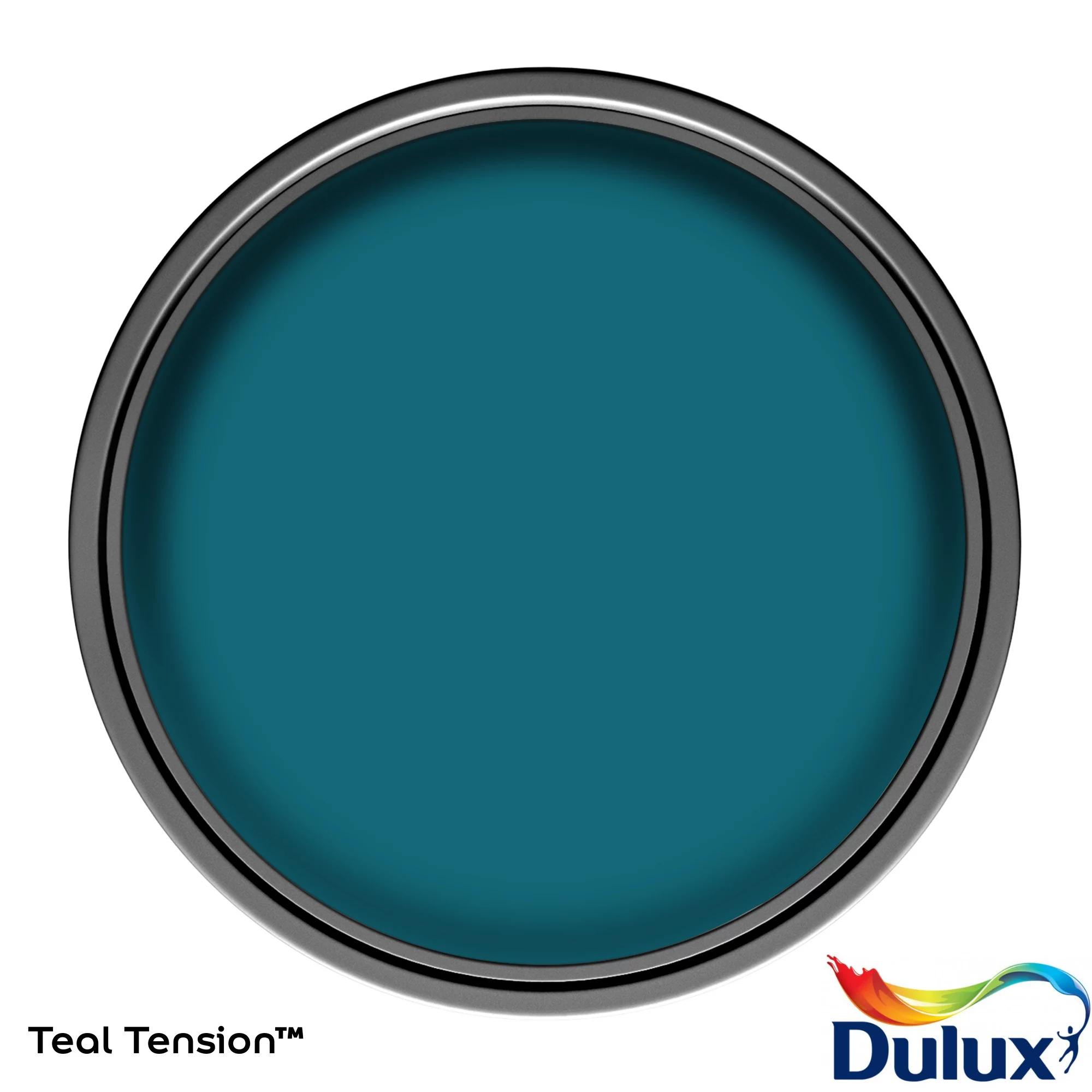 Dulux One Coat Teal Tension Matt Emulsion Paint, 1.25L 3 Dulux One Coat Teal Tension Matt Emulsion Paint, 1.25L - Image 3