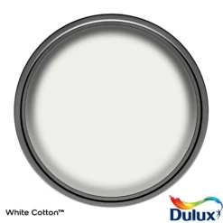 Dulux One Coat White Cotton Matt Emulsion Paint, 2.5L -Trade Point dulux one coat white cotton matt emulsion paint 2 5l5010212656211 21c