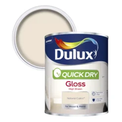 Dulux Quick Dry Natural Calico Gloss Metal & Wood Paint, 750ml