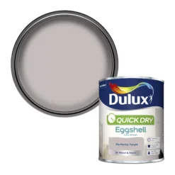 Dulux Quick Dry Perfectly Taupe Eggshell Metal & Wood Paint, 750ml