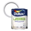 Dulux Quick Dry Pure Brilliant White Satinwood Metal & Wood Paint, 750ml