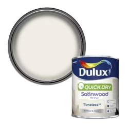 Dulux Quick Dry Timeless Satinwood Metal & Wood Paint, 750ml