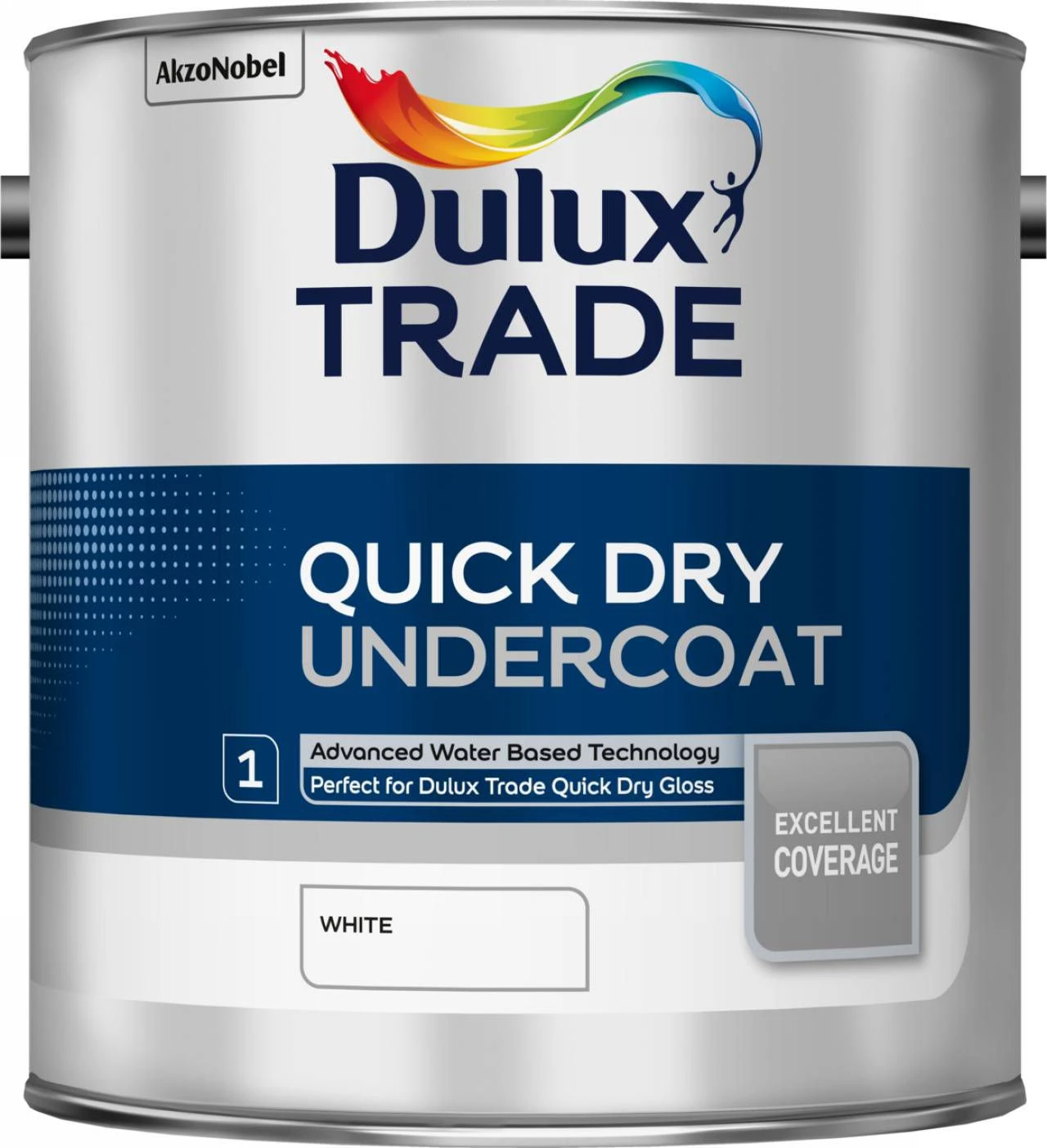 Dulux Trade White Metal & Wood Undercoat, 2.5L 2 Dulux Trade White Metal & Wood Undercoat, 2.5L - Image 2