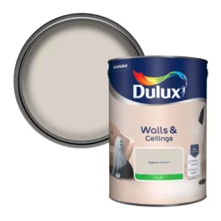 Dulux Walls & Ceilings Egyptian Cotton Silk Emulsion Paint, 5L
