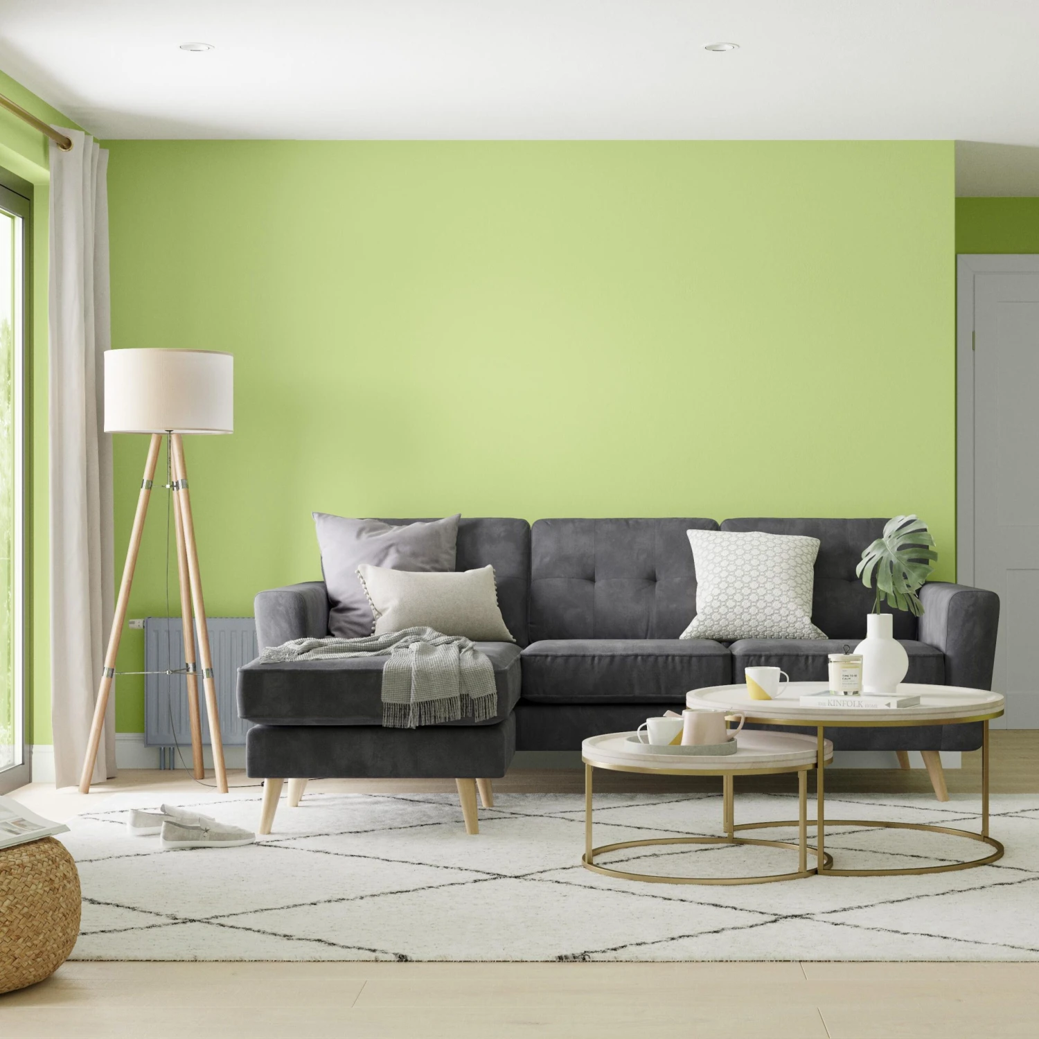 Dulux Walls & Ceilings Kiwi Crush Silk Emulsion Paint, 2.5L 5 Dulux Walls & Ceilings Kiwi Crush Silk Emulsion Paint, 2.5L - Image 5