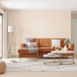 Dulux Walls & Ceilings Soft Peach Silk Emulsion Paint, 2.5L -Trade Point dulux walls ceilings soft peach silk emulsion paint 2 5l5010212105443 02i bq