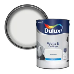 Dulux Walls & Ceilings White Mist Matt Emulsion Paint, 5L