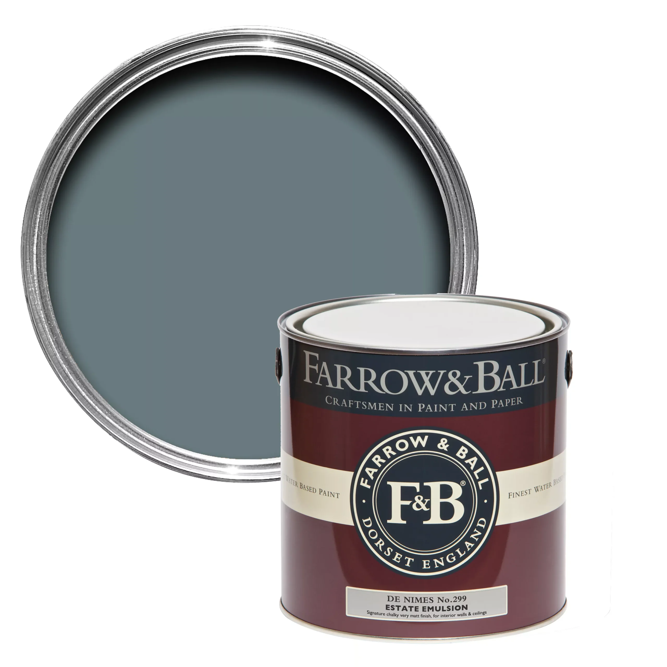 Farrow & Ball Estate De Nimes No.299 Matt Emulsion Paint, 2.5L 1 Farrow & Ball Estate De Nimes No.299 Matt Emulsion Paint, 2.5L