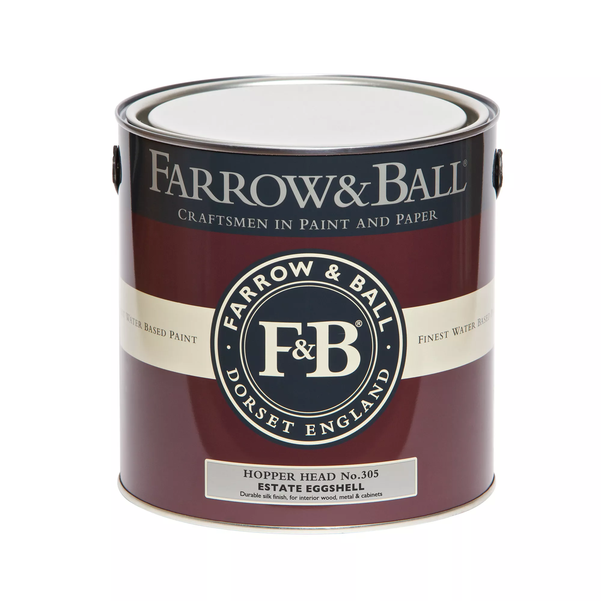Farrow & Ball Estate Hopper Head No.305 Eggshell Paint, 2.5L 2 Farrow & Ball Estate Hopper Head No.305 Eggshell Paint, 2.5L - Image 2