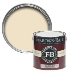 Farrow & Ball Estate New White No.59 Eggshell Metal & Wood Paint, 2.5L