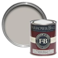 Farrow & Ball Estate Pavilion Gray No.242 Eggshell Metal & Wood Paint, 750ml