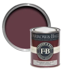 Farrow & Ball Estate Preference Red No.297 Eggshell Metal & Wood Paint, 750ml