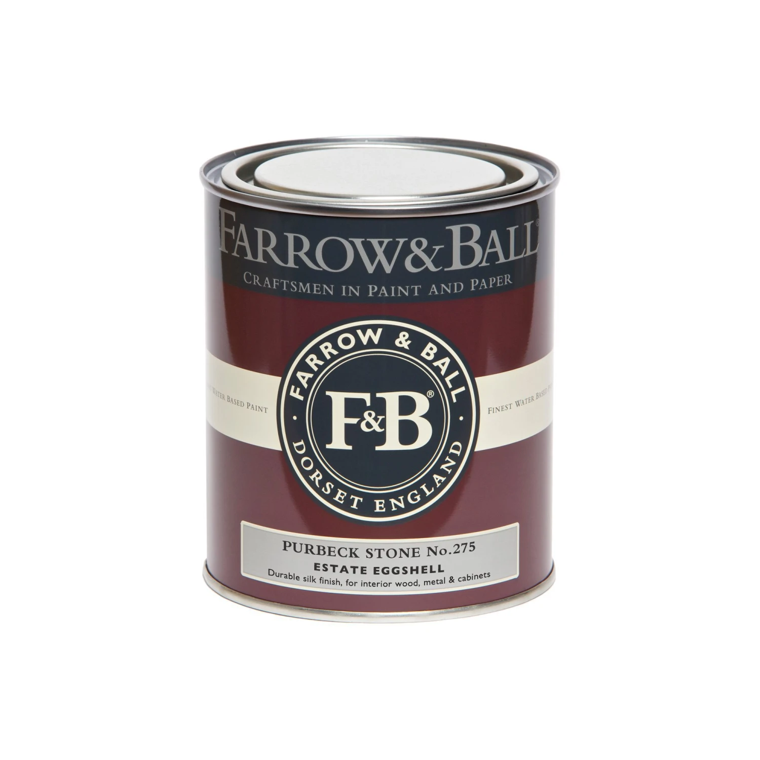 Farrow & Ball Estate Purbeck Stone No.275 Eggshell Metal & Wood Paint, 750ml 2 Farrow & Ball Estate Purbeck Stone No.275 Eggshell Metal & Wood Paint, 750ml - Image 2