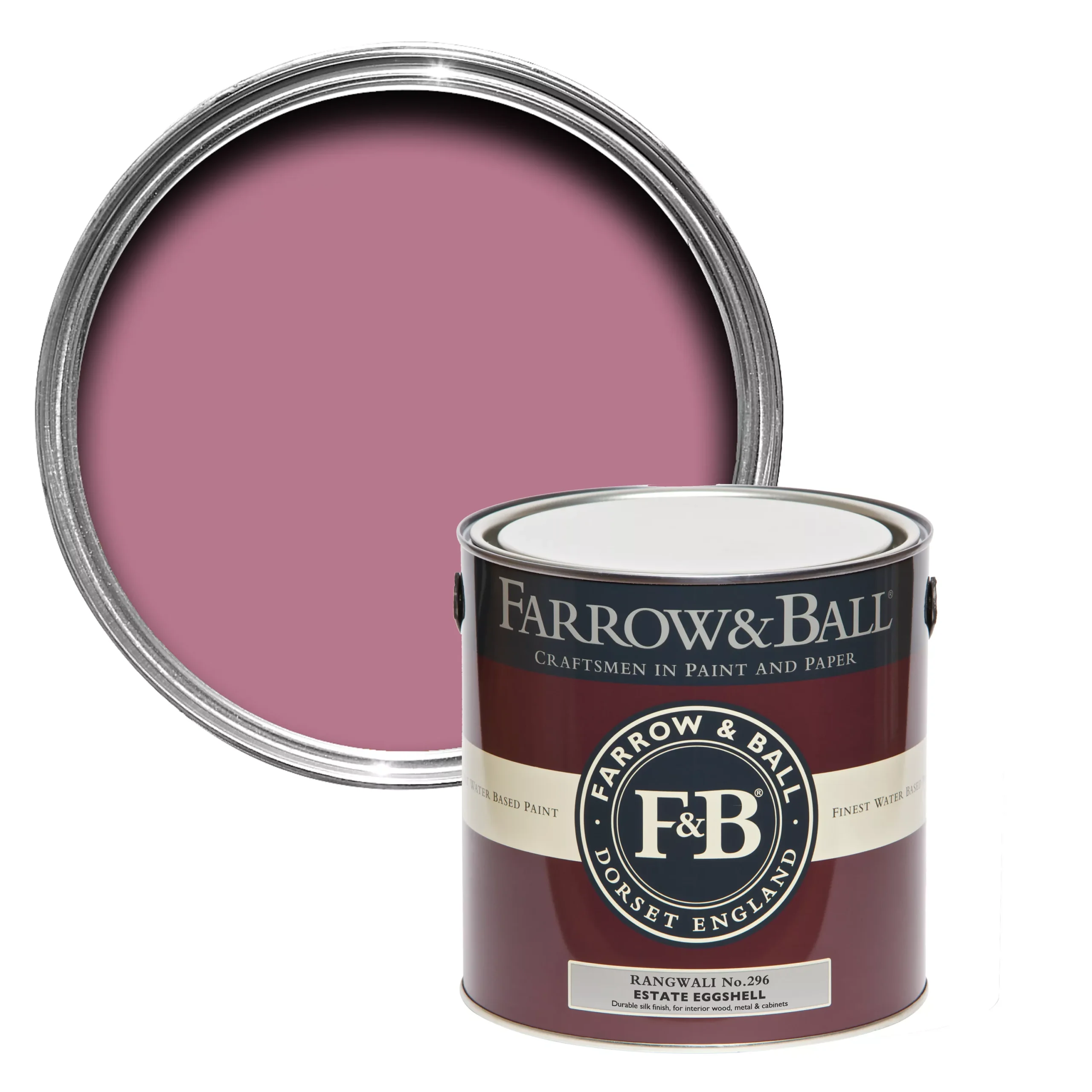 Farrow & Ball Estate Rangwali No.296 Eggshell Metal & Wood Paint, 2.5L 1 Farrow & Ball Estate Rangwali No.296 Eggshell Metal & Wood Paint, 2.5L