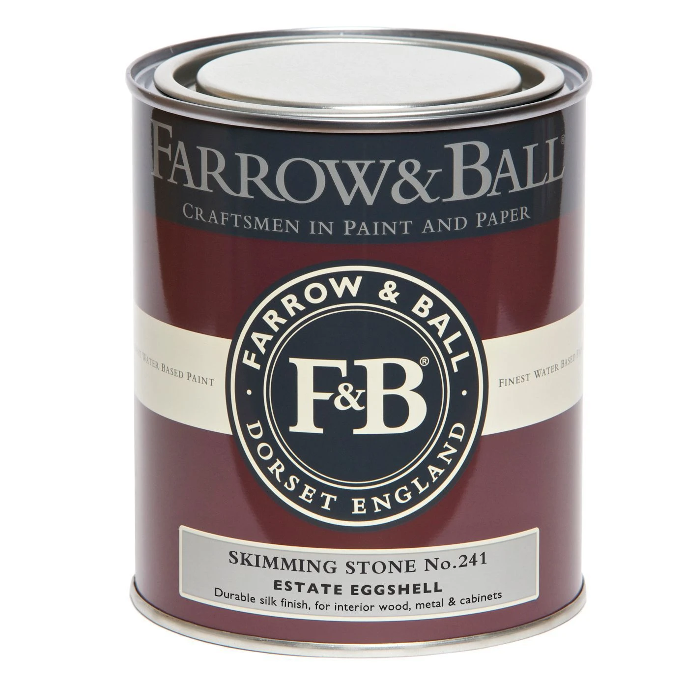 Farrow & Ball Estate Skimming Stone No.241 Eggshell Metal & Wood Paint, 750ml 3 Farrow & Ball Estate Skimming Stone No.241 Eggshell Metal & Wood Paint, 750ml - Image 3