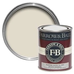 Farrow & Ball Estate Slipper Satin No.2004 Eggshell Metal & Wood Paint, 750ml