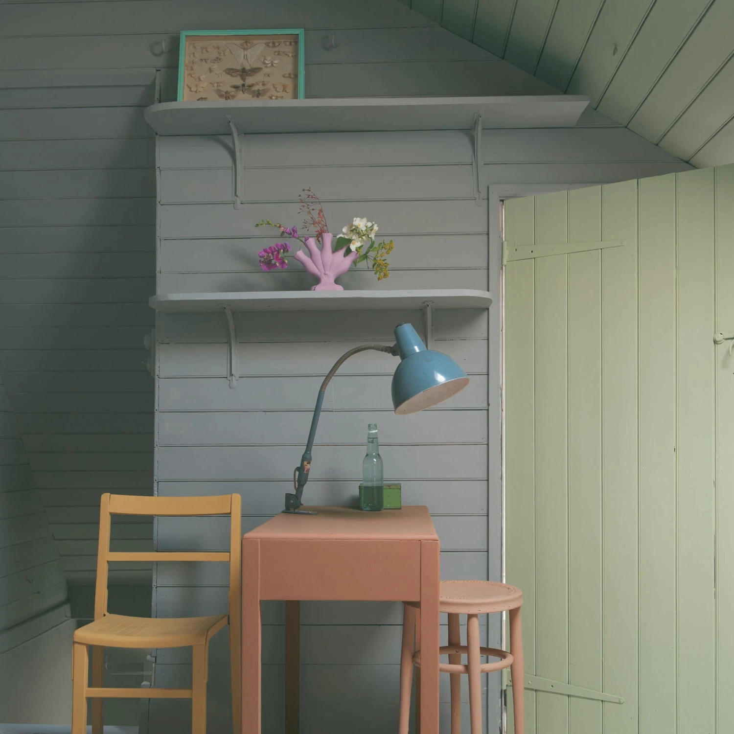 Farrow & Ball Modern Manor House Gray No.265 Eggshell Paint, 2.5L 4 Farrow & Ball Modern Manor House Gray No.265 Eggshell Paint, 2.5L - Image 4