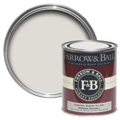 Farrow & Ball Modern Strong White No.2001 Eggshell Paint, 750ml