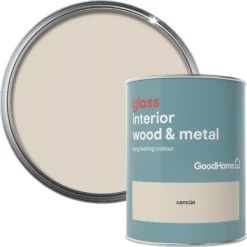 GoodHome Cancún Gloss Metal & Wood Paint, 750ml