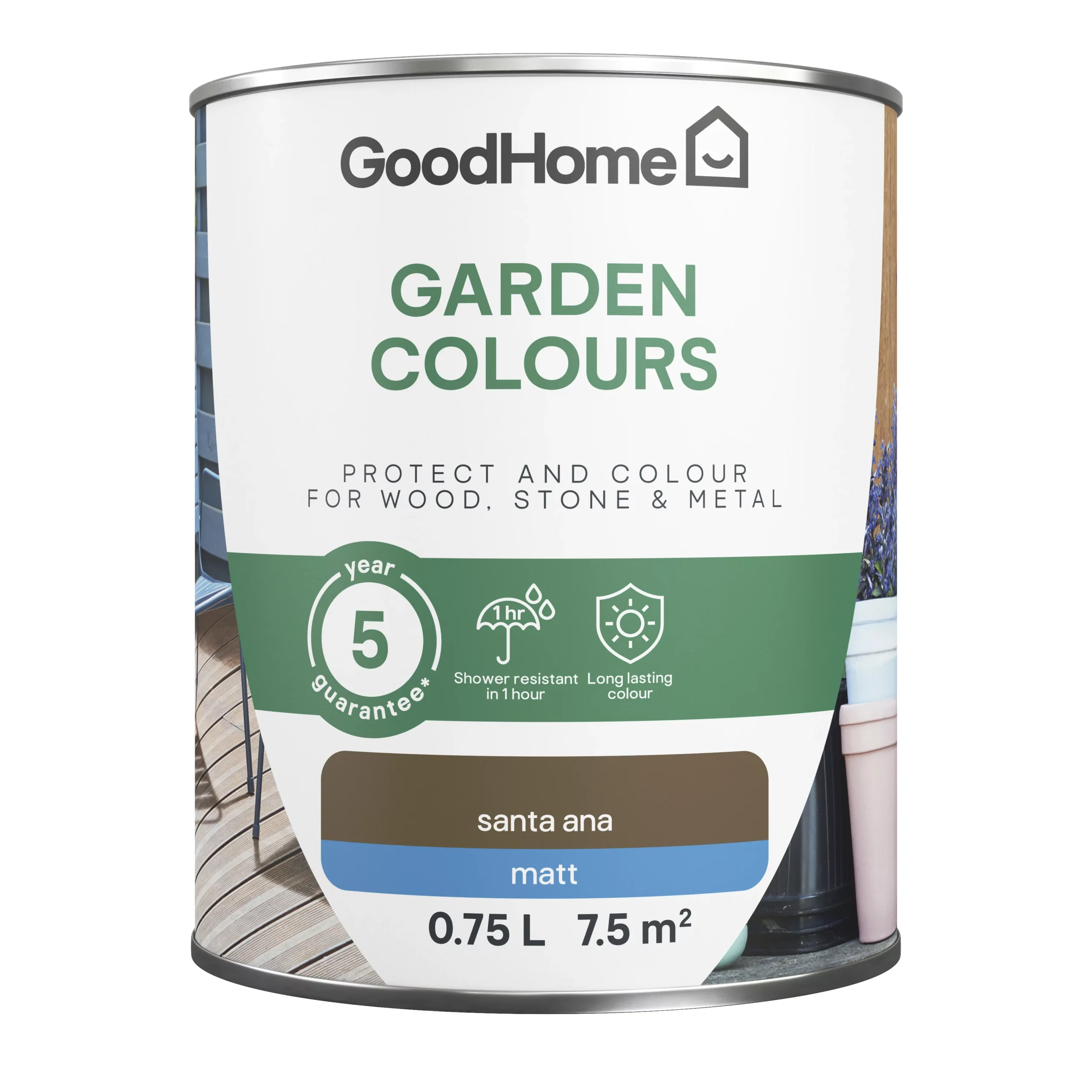 GoodHome Colour It Santa Ana Matt Multi-surface Paint, 750ml 2 GoodHome Colour It Santa Ana Matt Multi-surface Paint, 750ml - Image 2