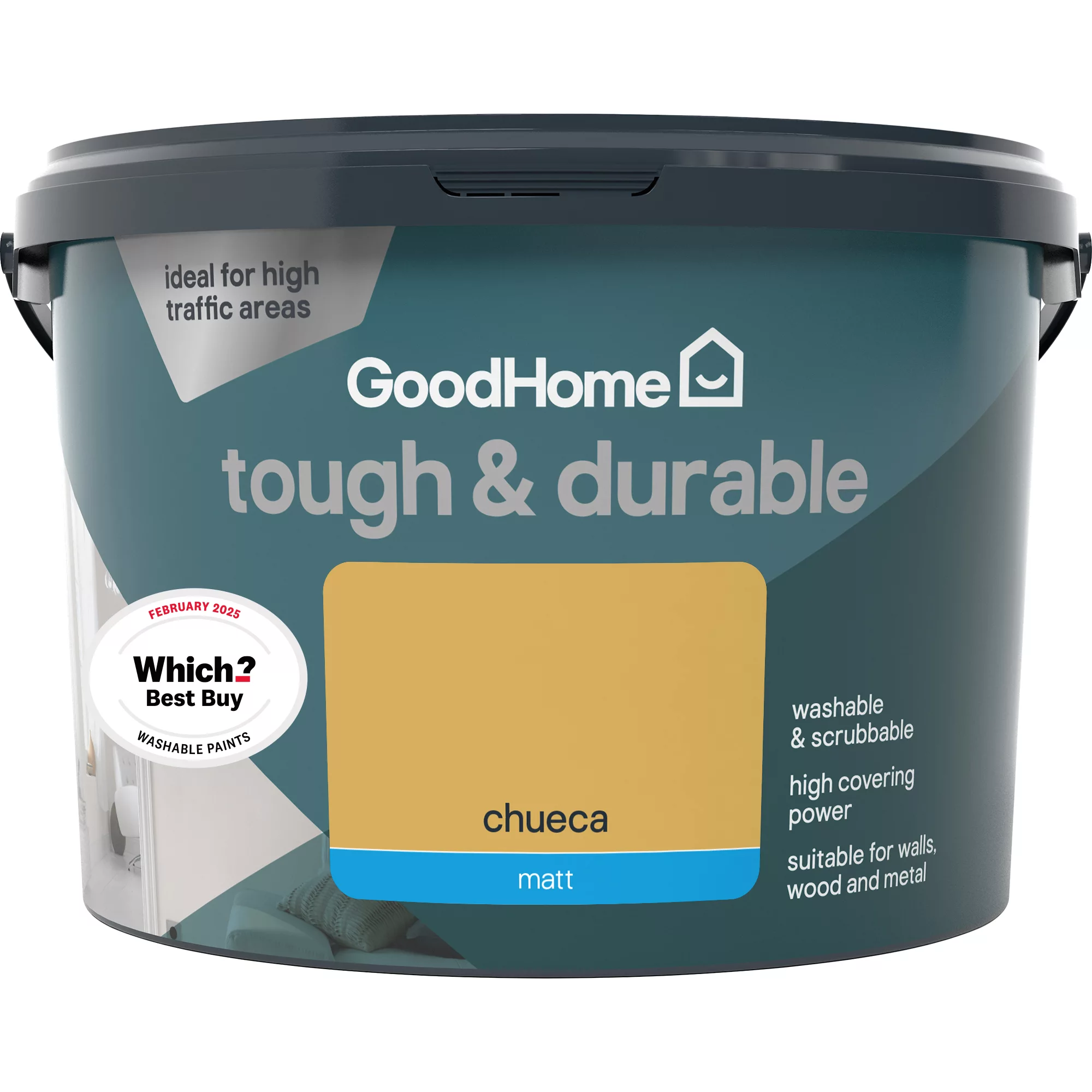 GoodHome Durable Chueca Matt Emulsion Paint, 2.5L 3 GoodHome Durable Chueca Matt Emulsion Paint, 2.5L - Image 3