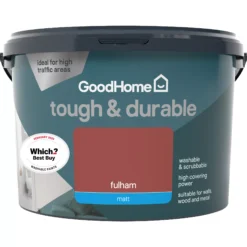 GoodHome Durable Fulham Matt Emulsion Paint, 2.5L -Trade Point goodhome durable fulham matt emulsion paint 2 5l3663602404873 02c