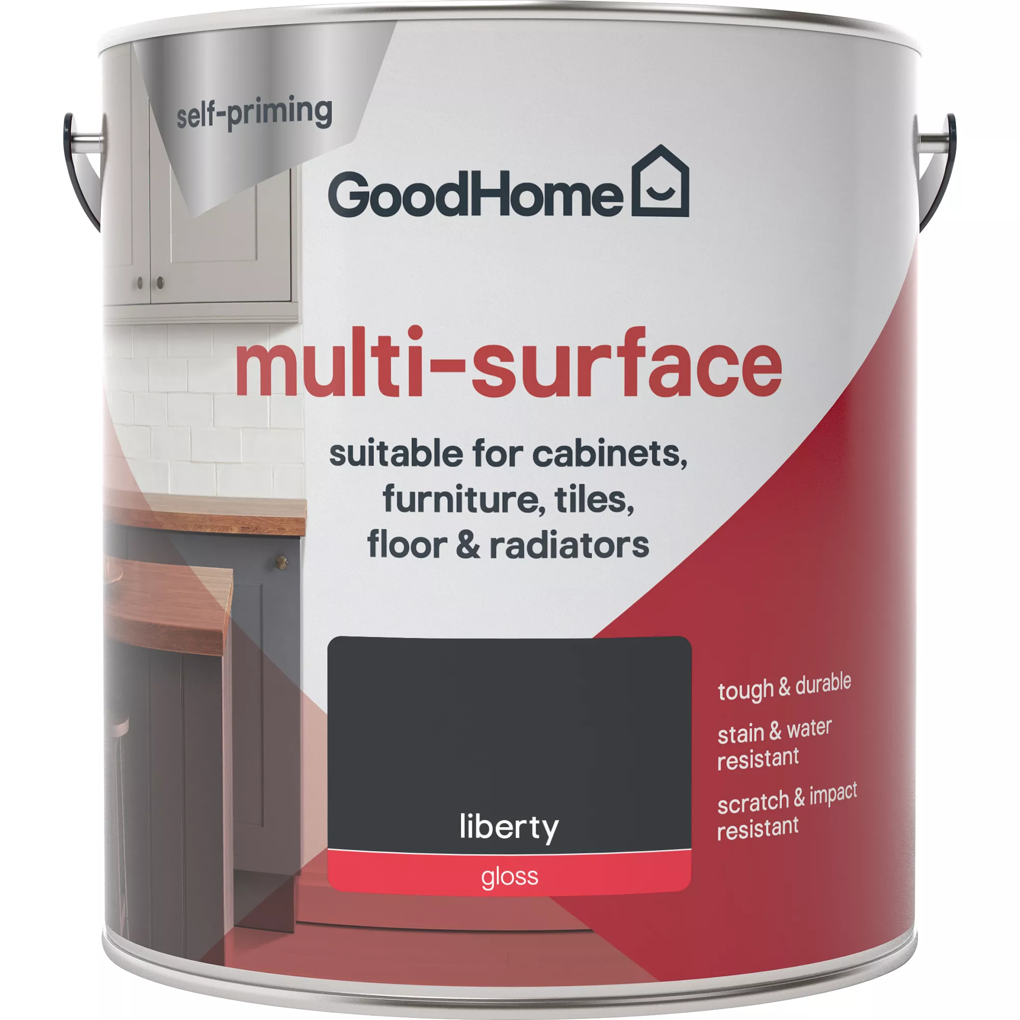 GoodHome Durable Liberty Gloss Multi-surface Paint, 2L 3 GoodHome Durable Liberty Gloss Multi-surface Paint, 2L - Image 3
