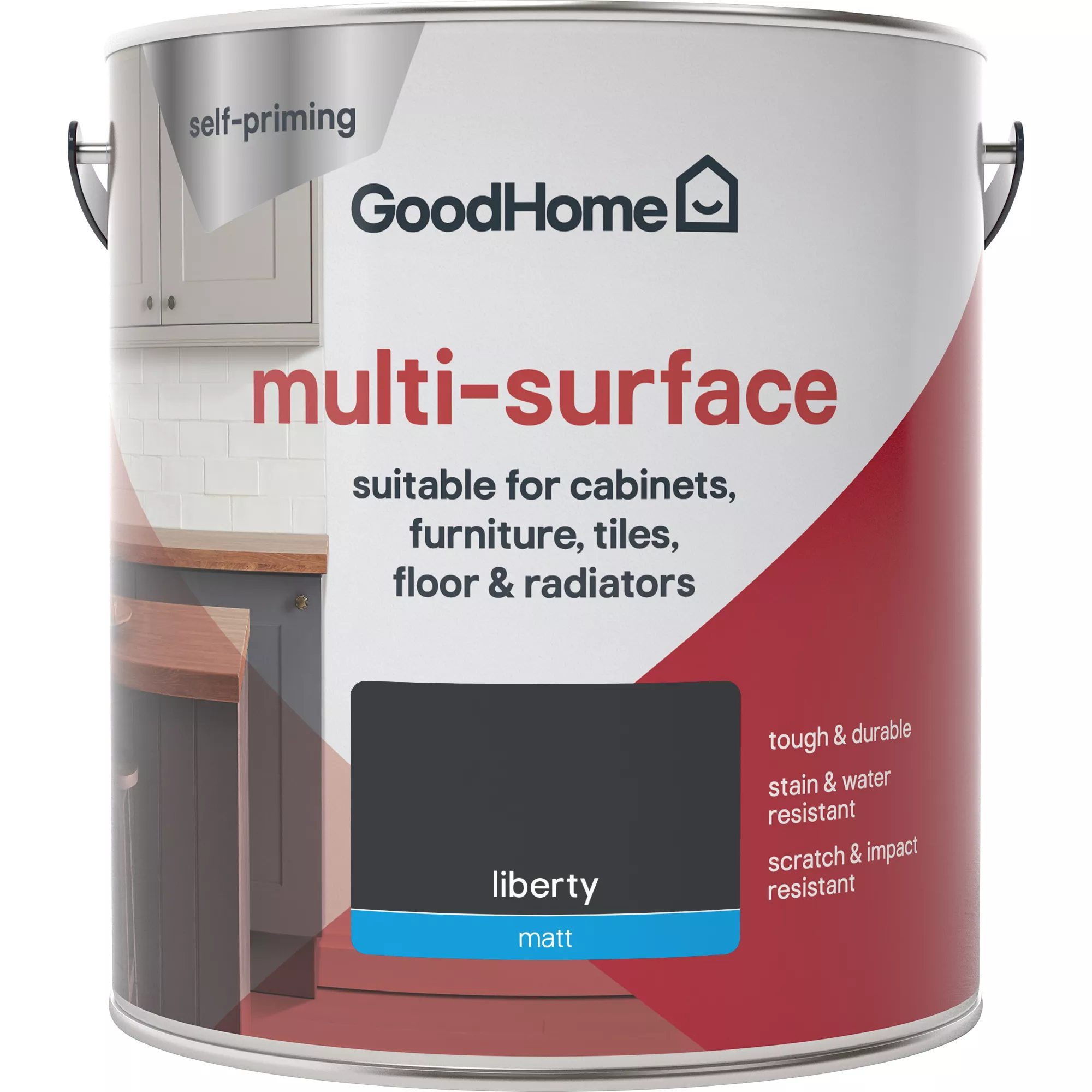 GoodHome Durable Liberty Matt Multi-surface Paint, 2L 3 GoodHome Durable Liberty Matt Multi-surface Paint, 2L - Image 3