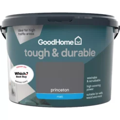 GoodHome Durable Princeton Matt Emulsion Paint, 2.5L -Trade Point goodhome durable princeton matt emulsion paint 2 5l3663602408468 02c