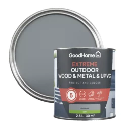 GoodHome Extreme Outdoor Delaware Satinwood Multi-surface Paint, 2.5L