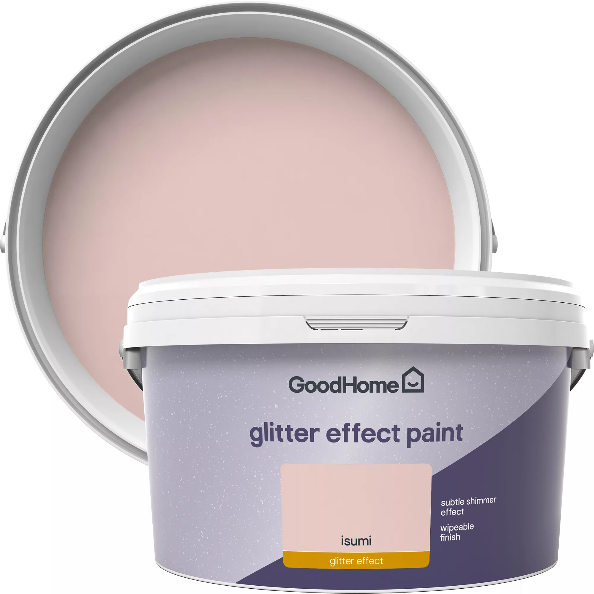 GoodHome Feature Walls Isumi Glitter Effect Emulsion Paint, 2L 1 GoodHome Feature Walls Isumi Glitter Effect Emulsion Paint, 2L