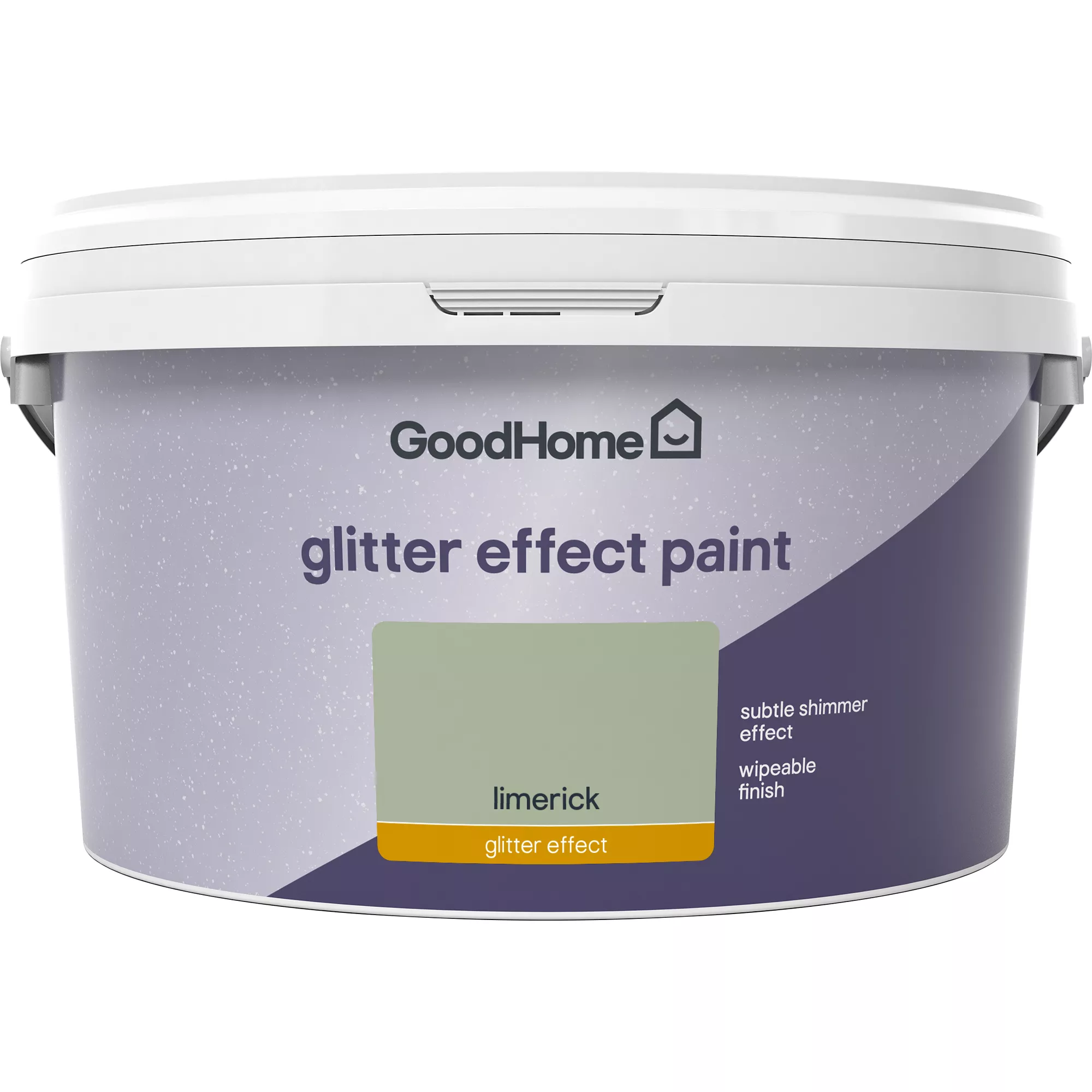 GoodHome Feature Walls Limerick Glitter Effect Emulsion Paint, 2L 2 GoodHome Feature Walls Limerick Glitter Effect Emulsion Paint, 2L - Image 2