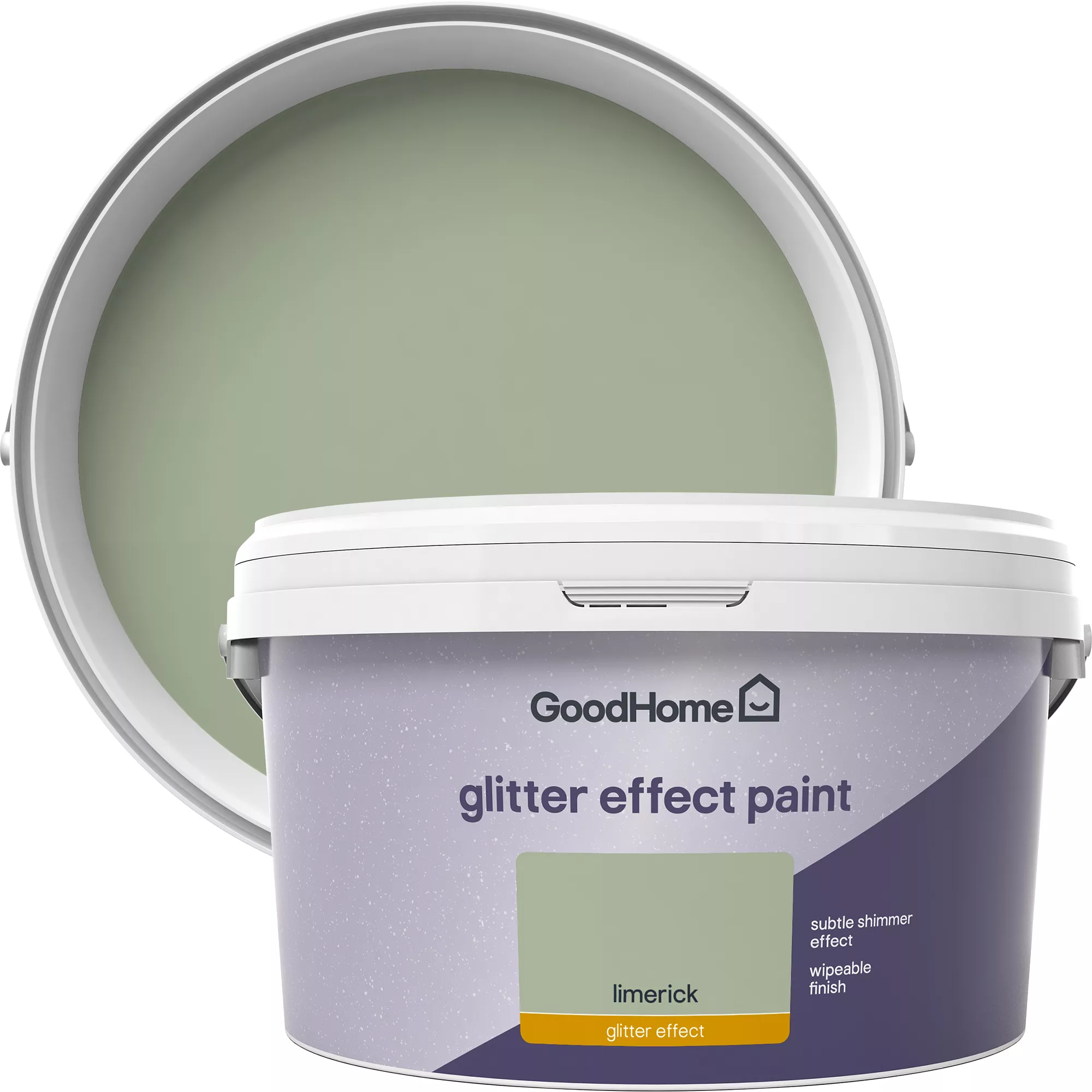 GoodHome Feature Walls Limerick Glitter Effect Emulsion Paint, 2L 1 GoodHome Feature Walls Limerick Glitter Effect Emulsion Paint, 2L