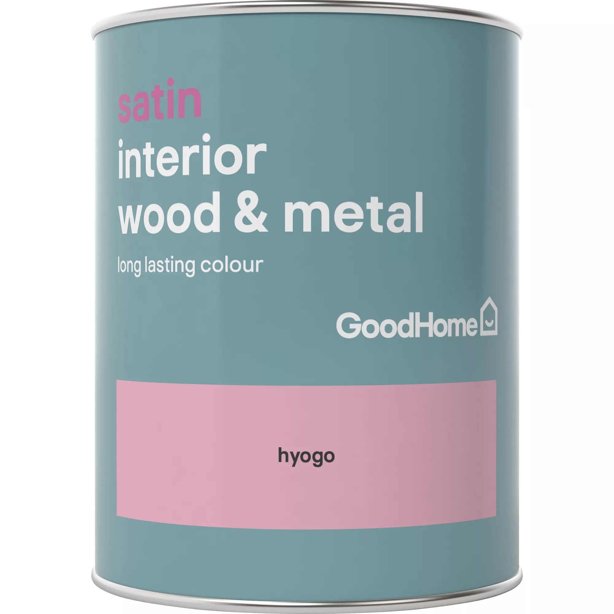 GoodHome Hyogo Satin Metal & Wood Paint, 750ml 2 GoodHome Hyogo Satin Metal & Wood Paint, 750ml - Image 2