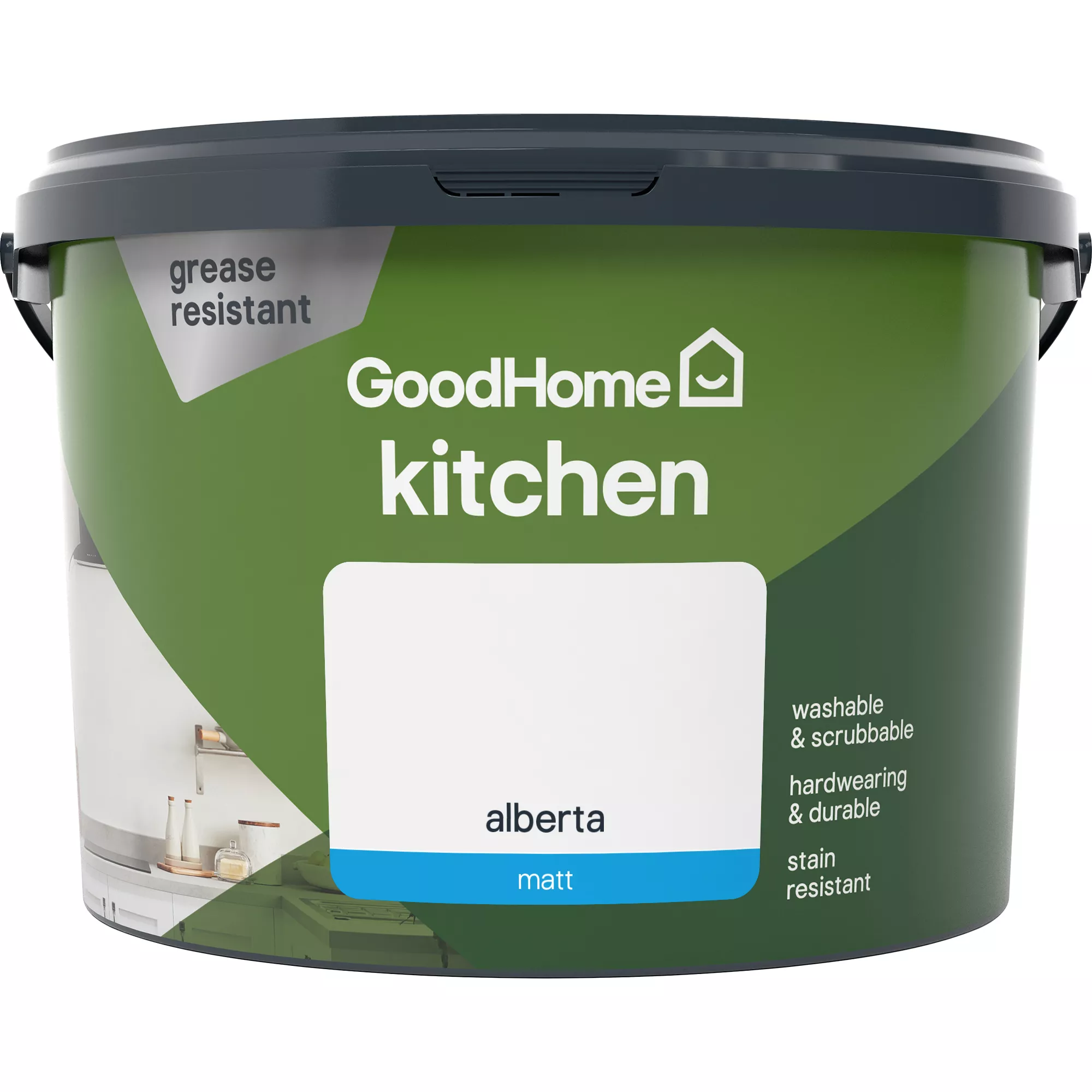 GoodHome Kitchen Alberta Matt Emulsion Paint, 2.5L 3 GoodHome Kitchen Alberta Matt Emulsion Paint, 2.5L - Image 3
