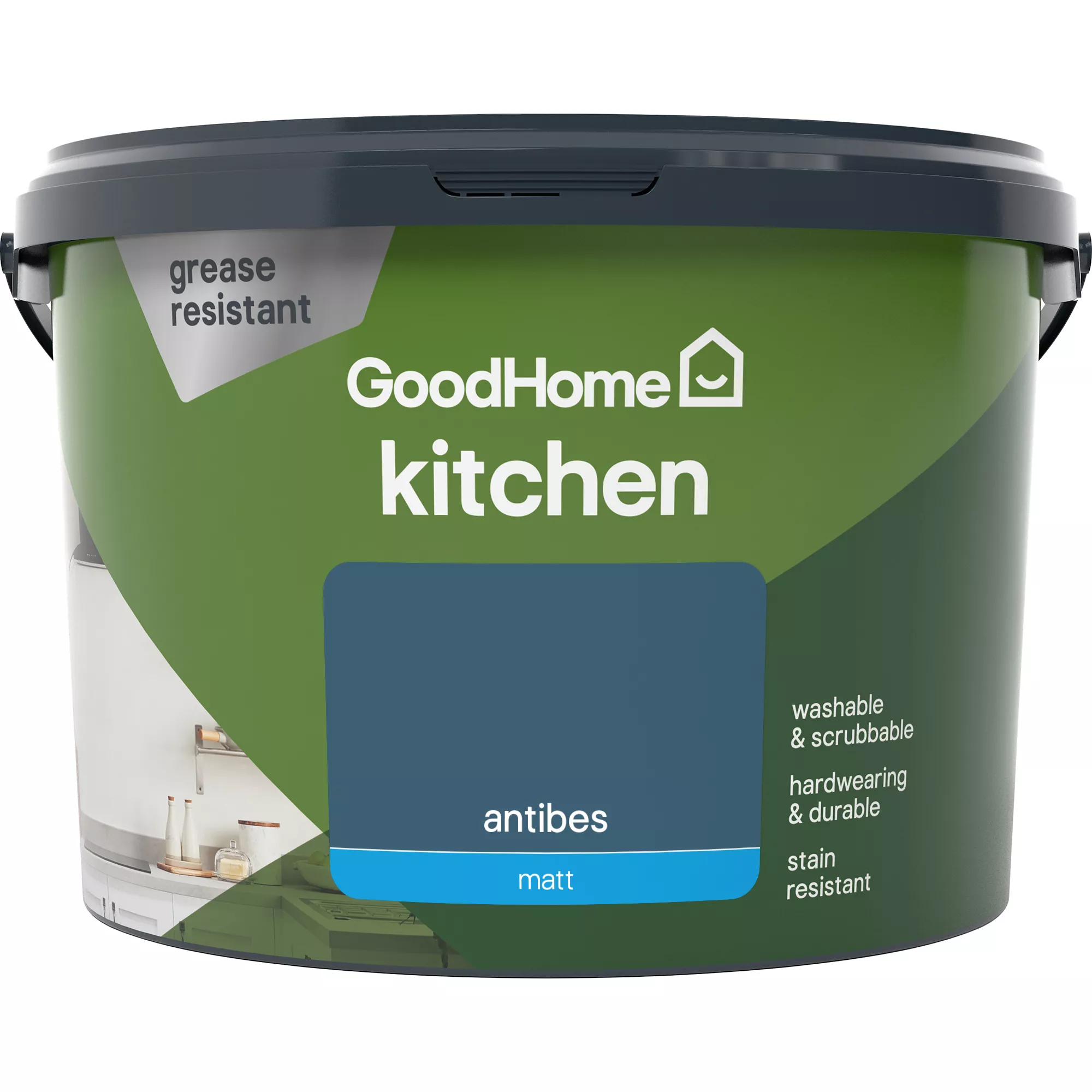 GoodHome Kitchen Antibes Matt Emulsion Paint, 2.5L 3 GoodHome Kitchen Antibes Matt Emulsion Paint, 2.5L - Image 3