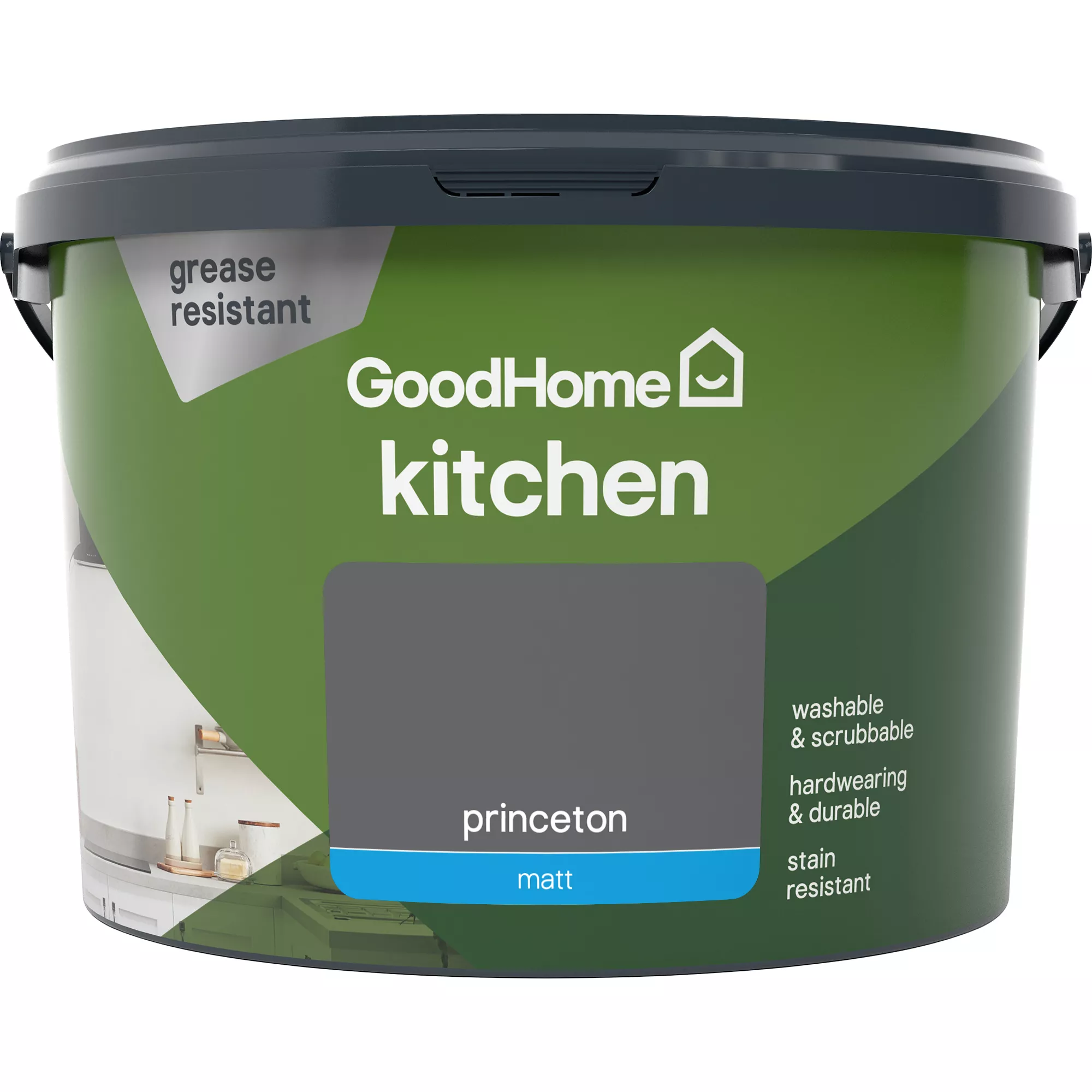 GoodHome Kitchen Princeton Matt Emulsion Paint, 2.5L 3 GoodHome Kitchen Princeton Matt Emulsion Paint, 2.5L - Image 3