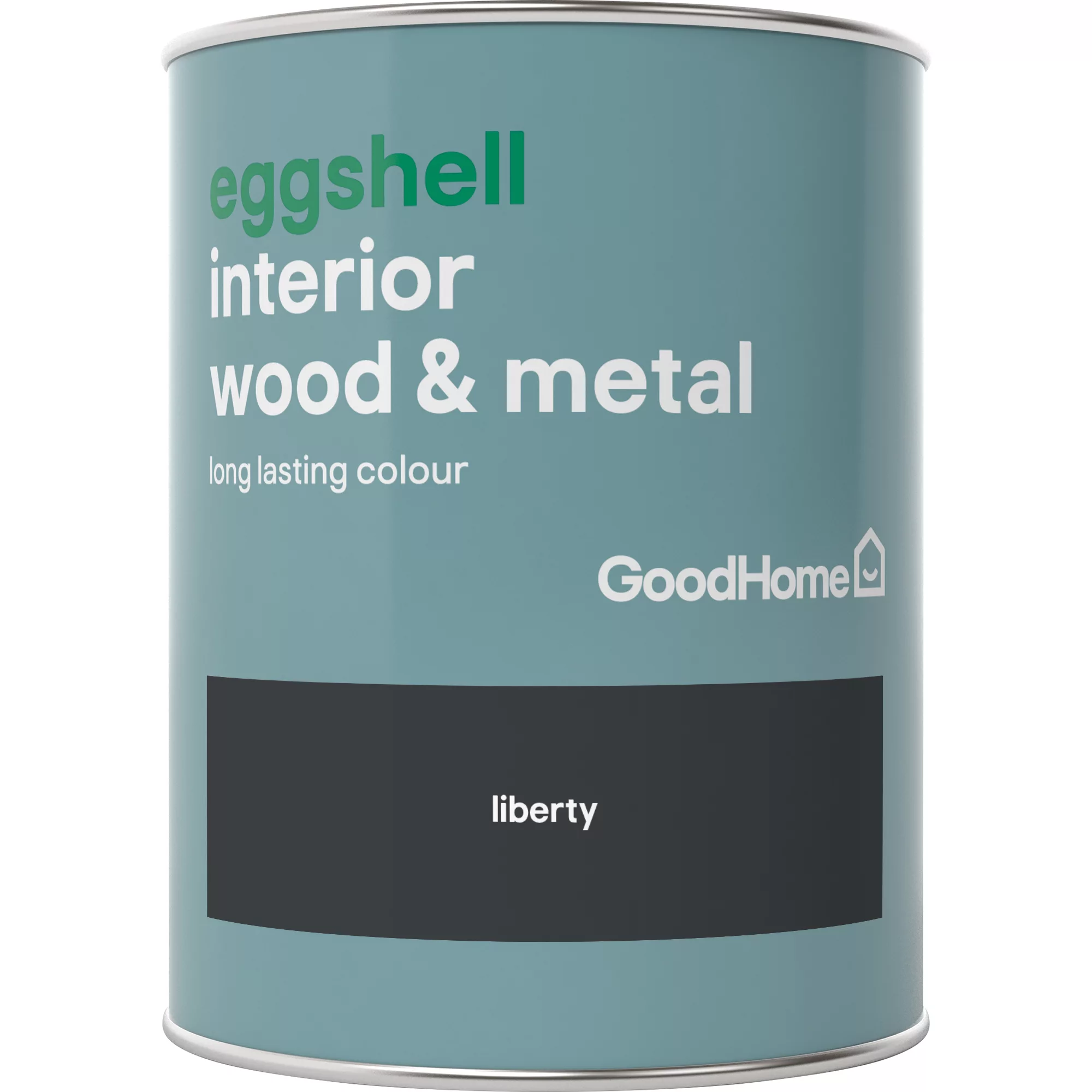 GoodHome Liberty Black Eggshell Metal & Wood Paint, 750ml 2 GoodHome Liberty Black Eggshell Metal & Wood Paint, 750ml - Image 2