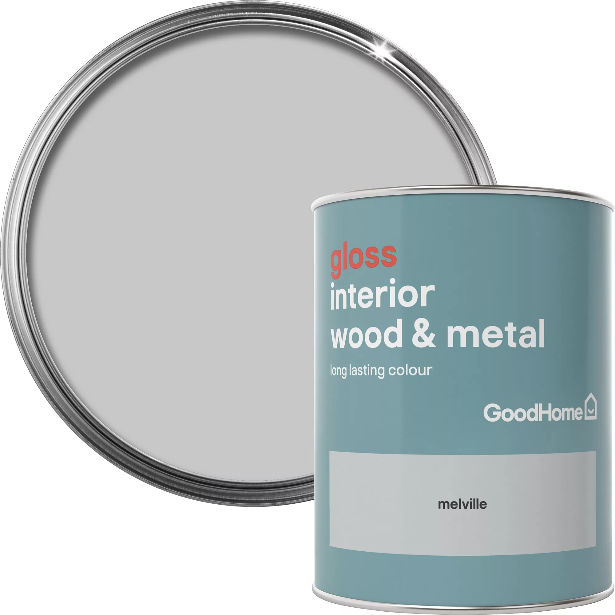 GoodHome Melville Gloss Metal & Wood Paint, 750ml 1 GoodHome Melville Gloss Metal & Wood Paint, 750ml