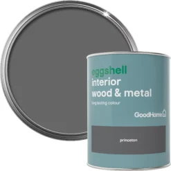 GoodHome Princeton Eggshell Metal & Wood Paint, 750ml